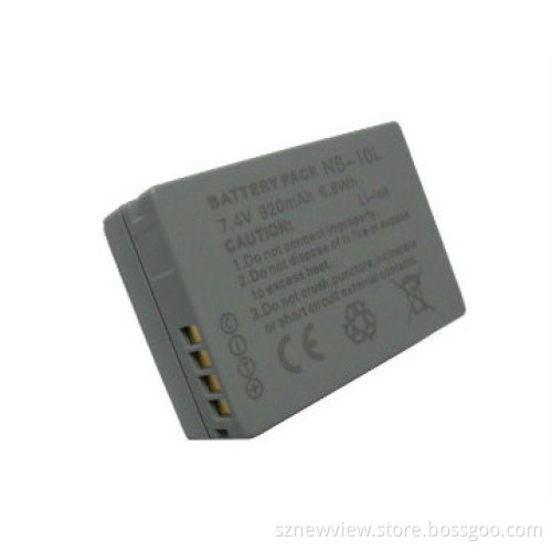 NEW VIEW  Battery,Rechargeable Li-Ion battery NB-10L,7.4V / 920mAh HOT